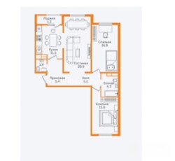 3-комнатная квартира · 84 м² · 7/12 этаж, Сатпаева фото 13 3-комнатная квартира · 84 м² · 7/12 этаж, Сатпаева фото 13