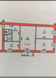 3-��������� �������� � 62.4 �² � 3/3 ����, �������� 172 ���� 11