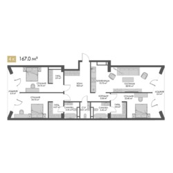 4-комнатная квартира · 166.5 м² · 2/3 этаж, Каппарова 187 — Есентая фото 1 4-комнатная квартира · 166.5 м² · 2/3 этаж, Каппарова 187 — Есентая фото 1